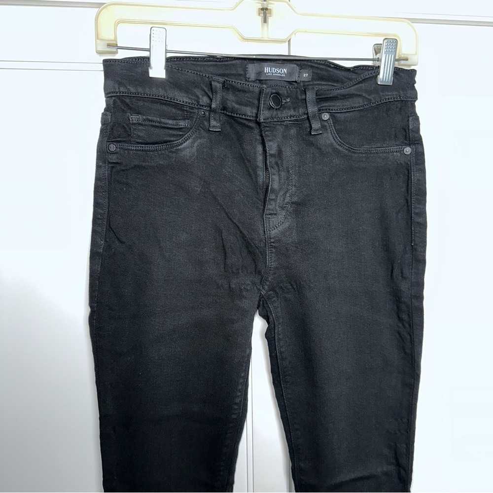 Hudson Nico Super Skinny Black Jeans 27 - Picture 5 of 10